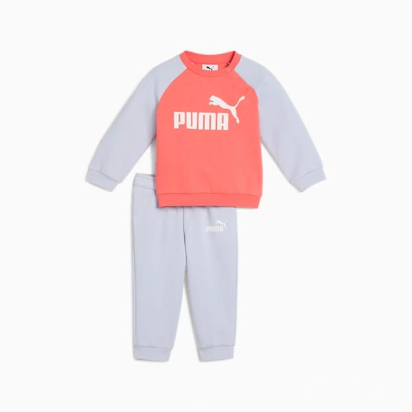 Małe MiniKoty w Akcji! Dwuczęściowy Zestaw PUMA Raglan dla Maluchów – Wygoda i Styl Na Co Dzień!